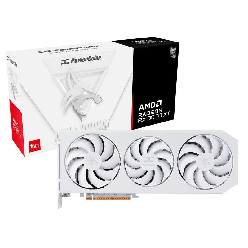PowerColor RX9070XT 16G-L/OC/WHITE (Radeon RX 9070 XT 16GB