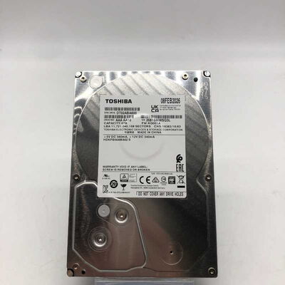 【郡山安積店】中古  TOSHIBA DT02ABA600 (SATA3 6TB 5400rpm 128MB BLK) 4640002907 