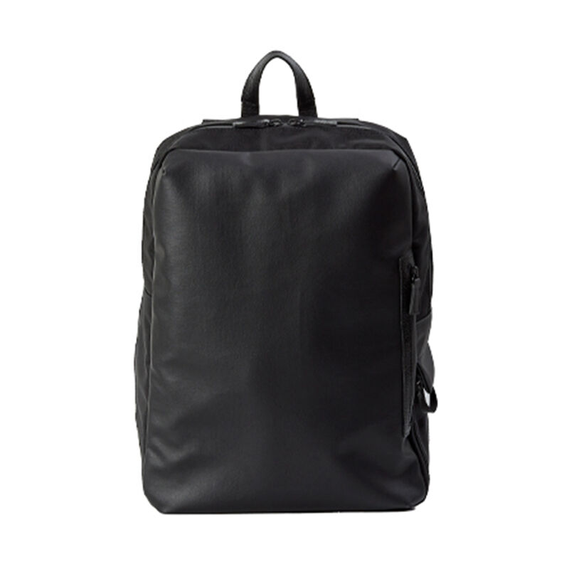 SIGOSOTO BACKPACK SQUARE BLACK ブラック ［リモート時代の新定番！上下2段収納×1秒肩掛けバックパック  SIGOSOTO（シゴソト） 日本製 豊岡産]