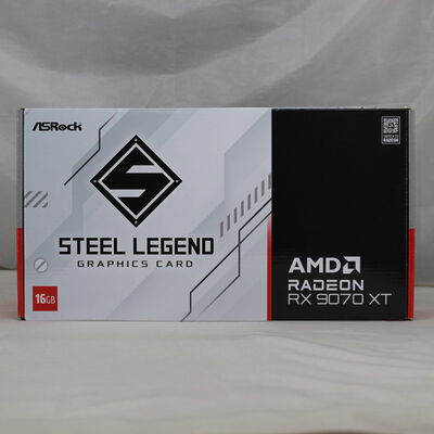 【通販センター】中古  ASRock RX9070XT SL 16G Steel Legend 16GB (RX9070XT 16G) 176937 
