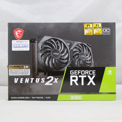 【通販センター】中古  MSI GeForce RTX 3060 VENTUS 2X 12G OC（RTX3060 12GB） 3480034995 