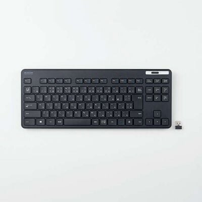 エレコム  TK-FDM109TKBK (抗菌 無線薄型コンパクトキーボード) 
