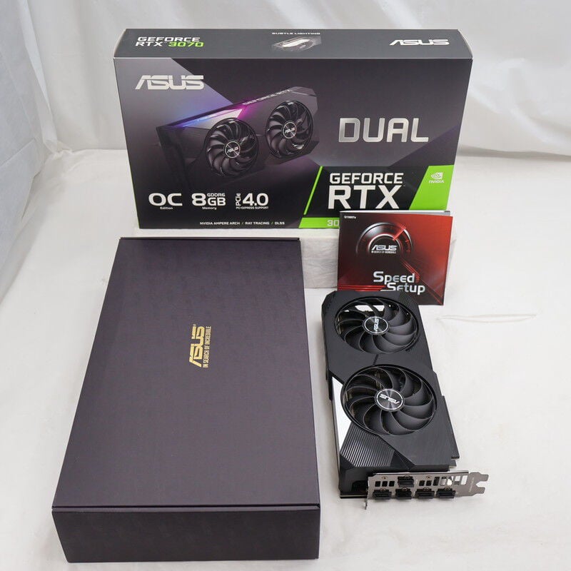 中古 ASUS DUAL-RTX3070-O8G (RTX3070 8G) 143895 （380370