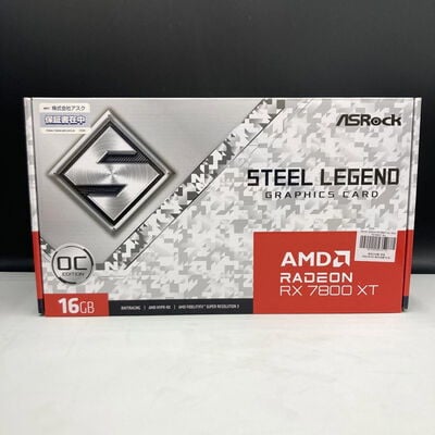【熊本浜線店】中古  ASRock RX7800XT SL 16GO RX7800XT Steel Legend OC (RX7800XT 16GB) 162734 