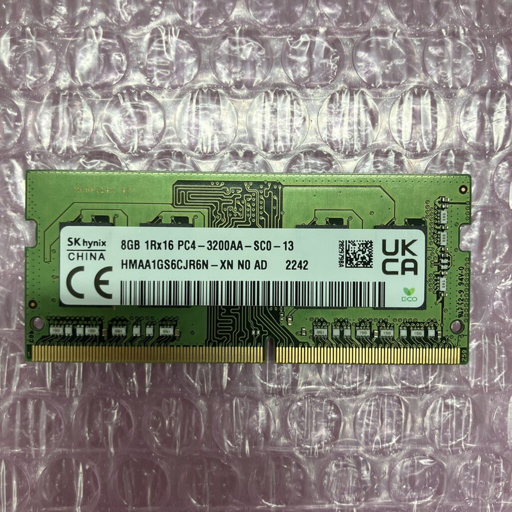 中古 PC4-25600 8GB ノート用(DDR4-3200) 158771 （349217