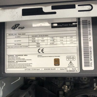 【徳島住吉店】中古  iiyama デスクトップPC(i5 9400F/16GB/SSD500GB/RTX2060 SUPER/W11H) 5230001077 