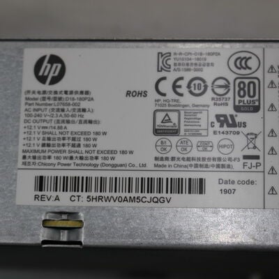 【通販センター】中古  HP ProDesk 400 G6 SFF(Intel Core i3 9100/16GB/SSD960GB/なし/オンボード/W11H64 MAR) 183251 