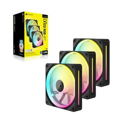 Corsair  iCUE LINK LX120 RGB Triple Fans Starter Kit CO-9051026-WW (3個パック ブラック) 