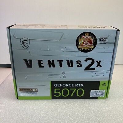 【京都店】中古  MSI GeForce RTX 5070 12G VENTUS 2X OC WHITE (RTX5070 12GB) 3180006578 