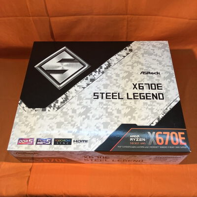 【なんば店】中古  ASRock X670E Steel Legend (X670E AM5 ATX DDR5) 152469 
