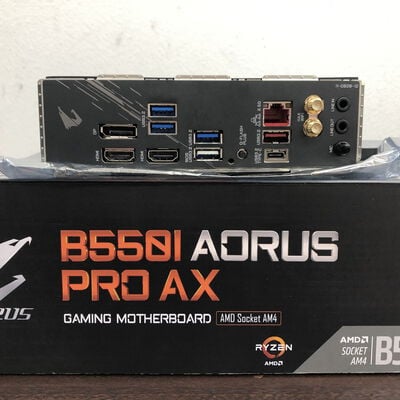 【福山ココローズ店】中古  GIGABYTE B550I AORUS PRO AX (B550 AM4 mITX DDR4) 142917 
