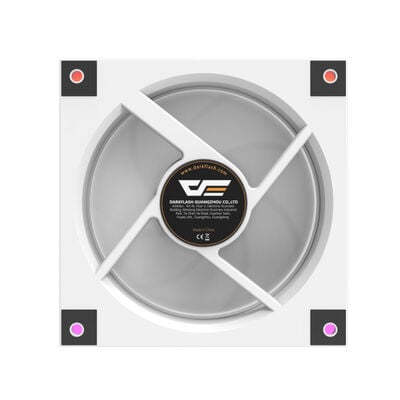 darkFlash  DM20R LINE DM20RLINE-W-HQ1 (120mm ホワイト ARGB リバースファン) 