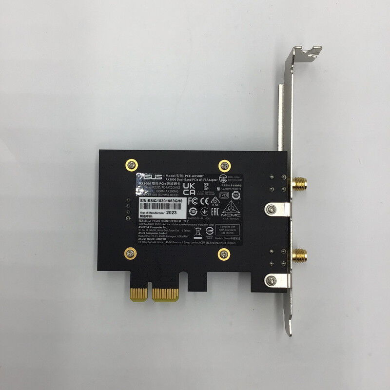ASUS - PCE-AX58BT 無線LAN子機 ASCII.jp：ASUS、次世代規格Wi-Fi 6に対応した無線LAN子機「PCE