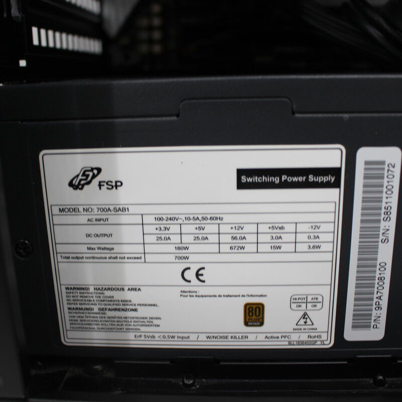 中古 iiyama LEVEL ∞(Intel Core i7 8700/16GB DDR4 (PC4)/SSD2TB/DVD