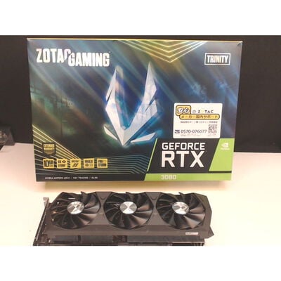 【前橋ｲﾝﾀｰｱｶﾏﾙ店】中古  ZOTAC GeForce RTX 3080 Trinity ZT-A30800D-10P (RTX3080 10G) 143513 
