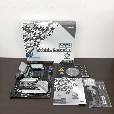 【長野稲里店】中古  ASRock B550 Steel Legend (B550 AM4 ATX DDR4) 142936 