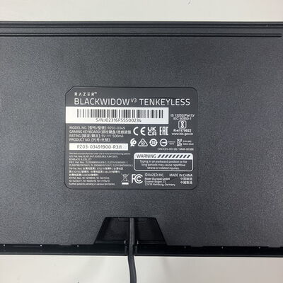 【大宮店】中古  RAZER BLACKWIDOW V3 TKL (Yellow Switch) 1250007635 