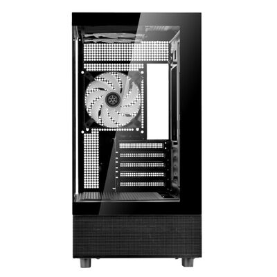 SilverStone  Lucid 04 SST-LD04-B-ARGB (MicroATX ガラス ブラック) 