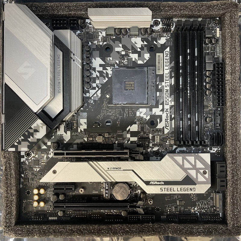 中古 ASRock B550M Steel Legend (B550 AM4 mATX DDR4) 142939