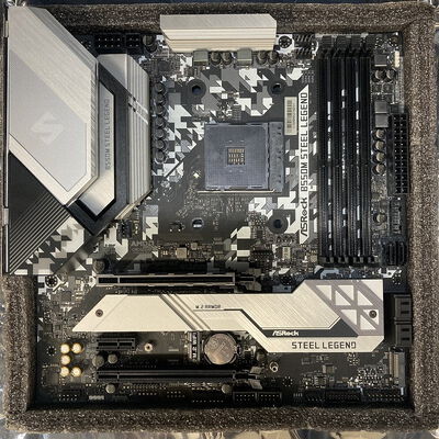 【広島店】中古  ASRock B550M Steel Legend (B550 AM4 mATX DDR4) 142939 