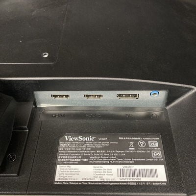 【広島店】中古  Viewsonic VX2407-7 (23.8"W 2H1DP 0.8ms IPS 165Hz) 3320004759 