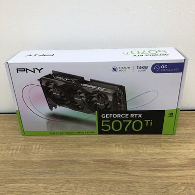 【津ラッツ店】中古  PNY GeForce RTX 5070 Ti 16GB Overclocked Triple Fan 4990001289 