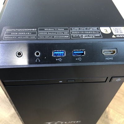 【姫路店】中古  mouse BTOパソコン(i7 14700F/32GB/SSD500GB/RTX4070 SUPER/W11H) 4740000886 