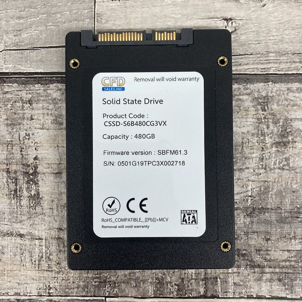 中古 CFD CSSD-S6B480CG3VX 480GB(2.5インチSSD SATA 480GB
