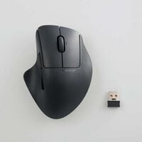 エレコム  M-SH30MBSKXBK (無線マルチ接続Mサイズマウス&ldquo;SHELLPHA&rdquo;チルト機能付き7ボタン ブラック) 