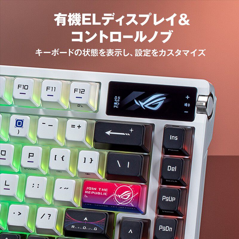 ASUS ROG Azoth X (M704 AZOTH X /NXSWV2/US/PBT//KB) ｜ パソコン通販