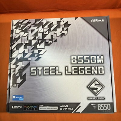【なんば店】中古  ASRock B550M Steel Legend (B550 AM4 mATX DDR4) 142939 