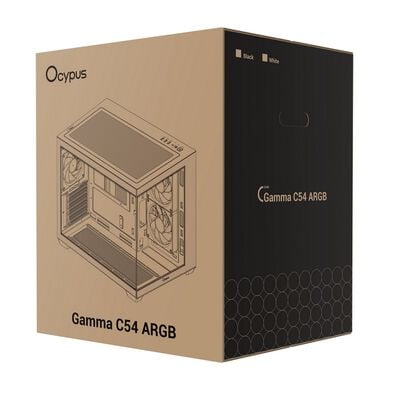 Ocypus  Gamma C54 ARGB Gamma-C54-BKD300XX-GL (MicroATX ガラス ブラック) 