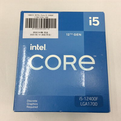 【浜松店】中古  INTEL Core i5 12400F  (1700/2.5G/18M/C6/T12) 148615 