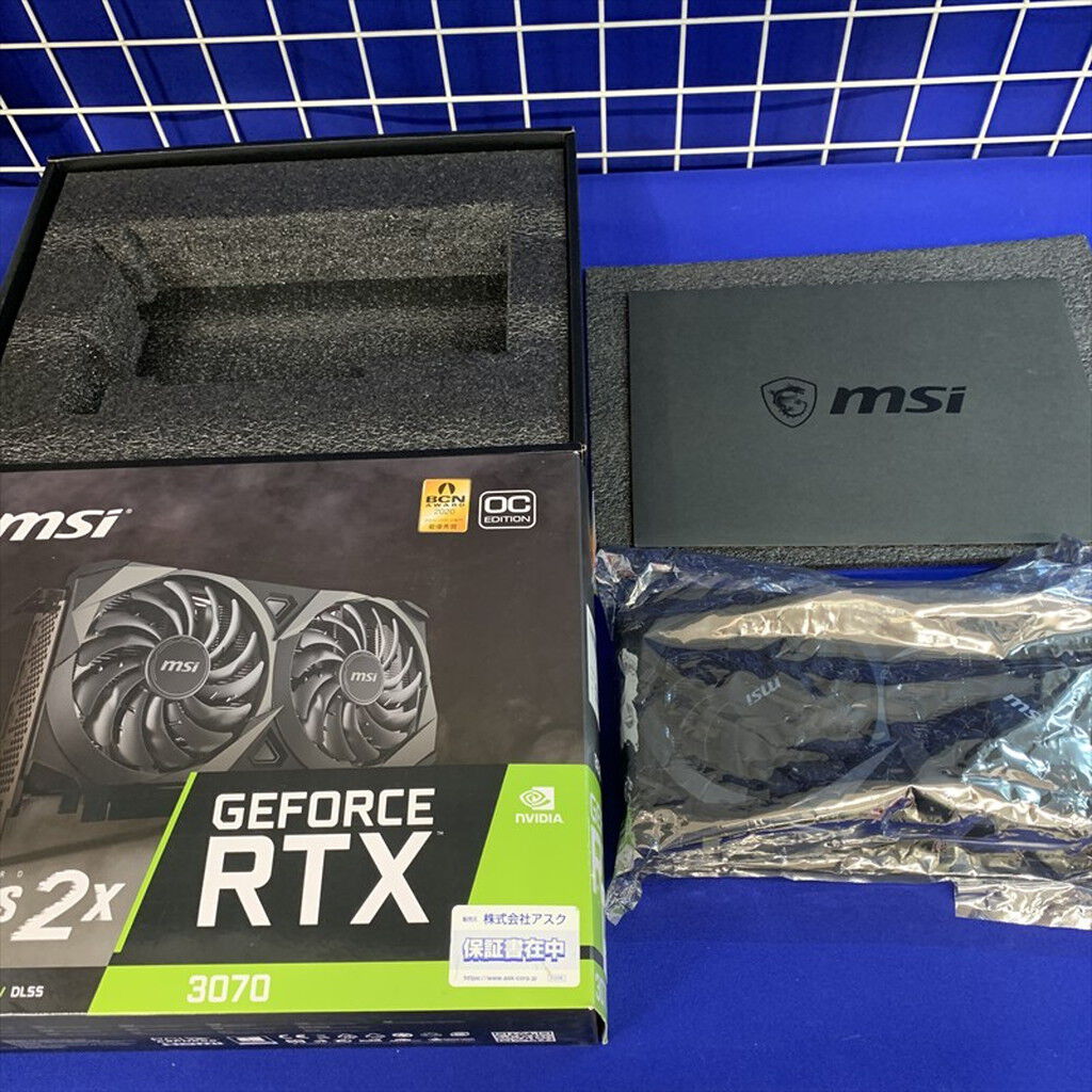 中古 MSI GeForce RTX 3070 VENTUS 2X OC (RTX3070 8G) 143902