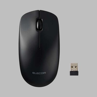 エレコム  M-LE10DRBK (USB無線光学式マウス Lサイズ ブラック) 