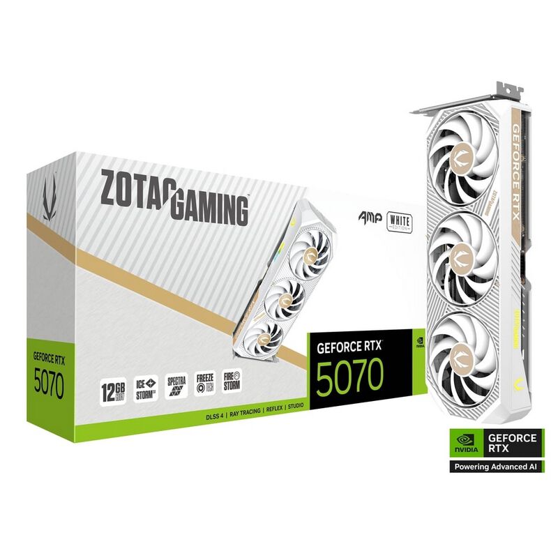 ZOTAC ZT-B50700FQ-10P (ZOTAC GAMING GeForce RTX 5070 AMP White