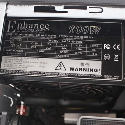 【通販センター】中古  インバースネット FRONTIER(Intel Core i5 12400F/16GB DDR4 (PC4)/SSD1TB/なし/NVIDIA GeForce RTX 3060 Ti 8GB/W11H64 MAR) 199039 
