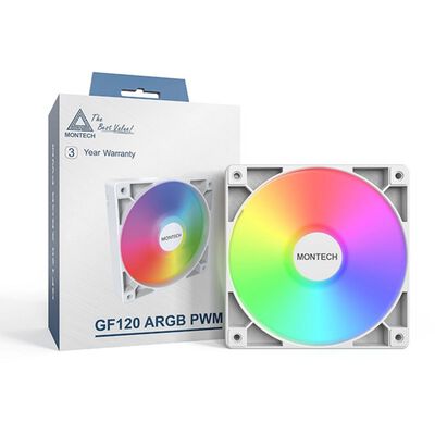 MONTECH  GF120 ARGB PWM White Single Pack 