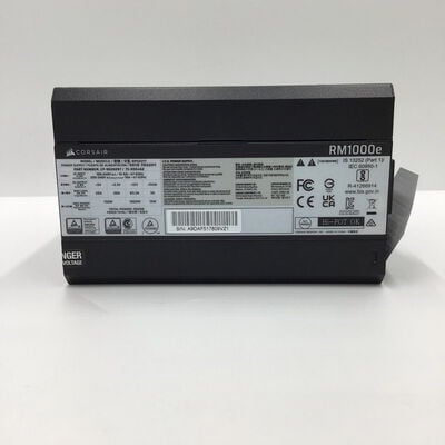 【白山FM松任店】中古  CORSAIR CP-9020297-JP(RM1000e 2025 ATX3.1 CyG P) 4950001280 