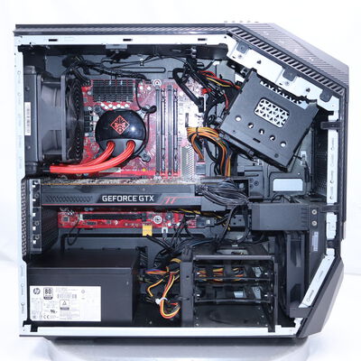 【通販センター】中古  HP OMEN 32L(Intel Core i7 8700K/32GB DDR4 (PC4)/SSD500GB/DVDマルチ/NVIDIA GeForce GTX 1080 Ti 11GB/Wi-Fi/W11H64 MAR) 205357 