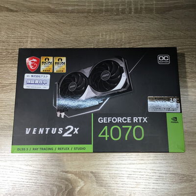 【松山環状枝松店】中古  MSI GeForce RTX 4070 VENTUS 2X 12G OC (RTX4070 12GB) 157129 