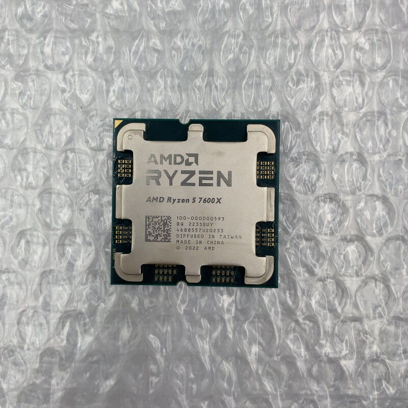 中古 AMD Ryzen 5 7600X (AM5/4.7GHz/38M/C6/T12/105W 152464 （402363