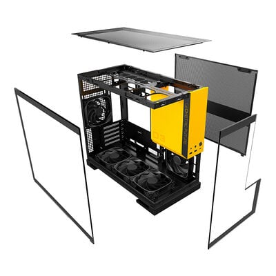 Geometric Future  MODEL 3 with 5FAN GF-M3-YB PLUS (MicroATX ガラス イエロー／ブラック) 