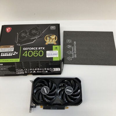 【徳島住吉店】中古  MSI GeForce RTX 4060 VENTUS 2X BLACK 8G OC (RTX4060 8GB) 158792 