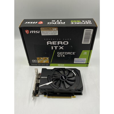 【座間相武台】中古  MSI GeForce GTX 1650 D6 AERO ITX J OC 4510003083 