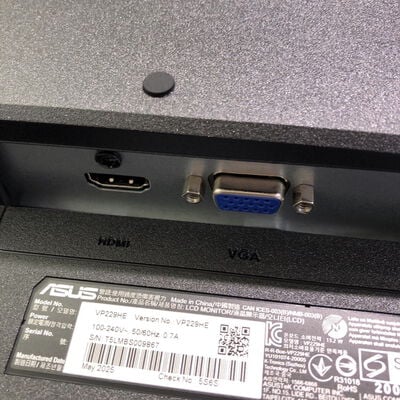 【甲府飯田店】中古  ASUS VP229HE (21.5"W 1A1H 5ms IPS) 4720001781 