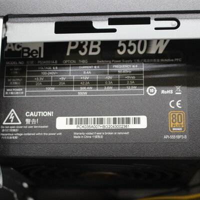 【通販センター】中古  THIRDWAVE Magnate EM041(Intel Core i5 10400/16GB DDR4 (PC4)/SSD1TB/DVDマルチ/NVIDIA GeForce GTX 1660 SUPER 6GB/W11H64 MAR) 196636 