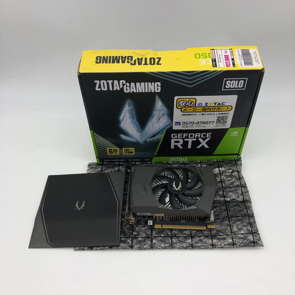 中古 ZOTAC GAMING GeForce RTX 3050 6GB GDDR6 Solo 4860001157