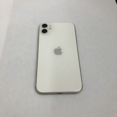 【福山ココローズ店】中古  【SIMロック解除済み】【au】 Apple iPhone11 128GB (ホワイト) MWM22J/A 155394 