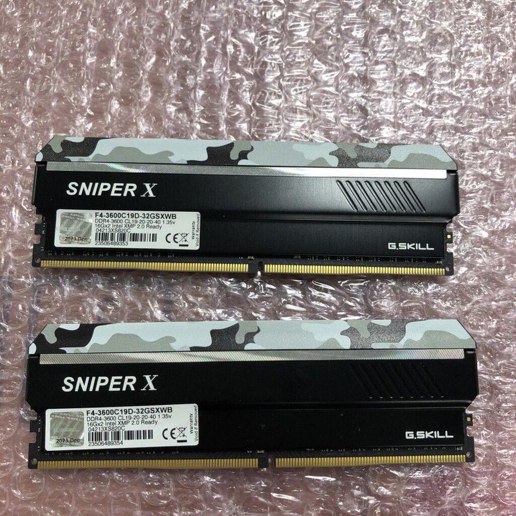 中古 16GB 2枚組(合計32GB) PC4-25600/DDR4-3200 デスクトップ用